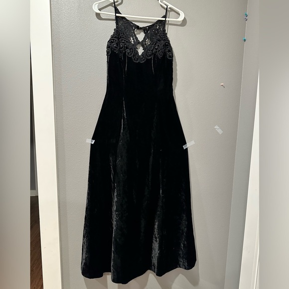 Jessica Mc Clintock vintage Elegant Black Evening Gown - Picture 3 of 10